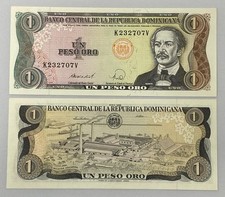 Dominican Republic 1 Peso Oro 1988 Banknote World Paper Money UNC Bill Note