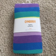 NWT Gymboree Sz 6-8 Multi-Colored Striped Tights, 16.95