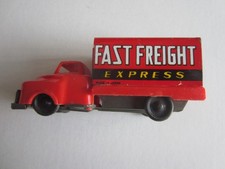 Vintage Metal Body/Plastic Cab Japanese Tin Litho Truck Fast Freight Express