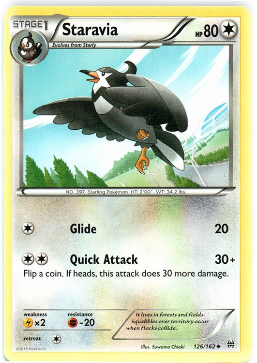 Staravia - 126/162 - Uncommon - Moderately Played