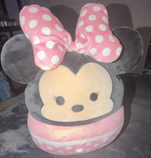 Disney Minnie Mouse Squishmallows Plush Pink Polka Dot Bow Medium 2021 CYM1014