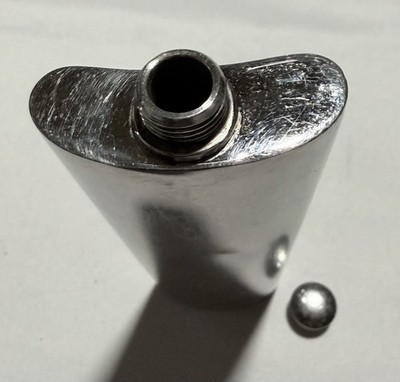 Metal Modern Stainless  18/10 Hip Flask  6 1/4 Inches Tall