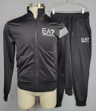 EA7 Emporio Armani Black Tracksuit 6KPV59 US Small