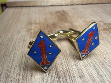 1st Marine Division “Guadalcanal” Cuff Links — Gold Plated