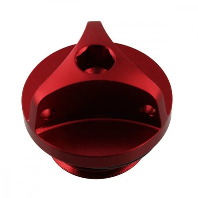 Öleinfüllschraube M20x2.5mm Alu rot für Triumph Tiger 1050 Sport ABS 2013-2015