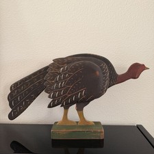 VTG Beaver Creek Wooden Folkart Art Turkey Hand Crafted Primitive Unique Decor