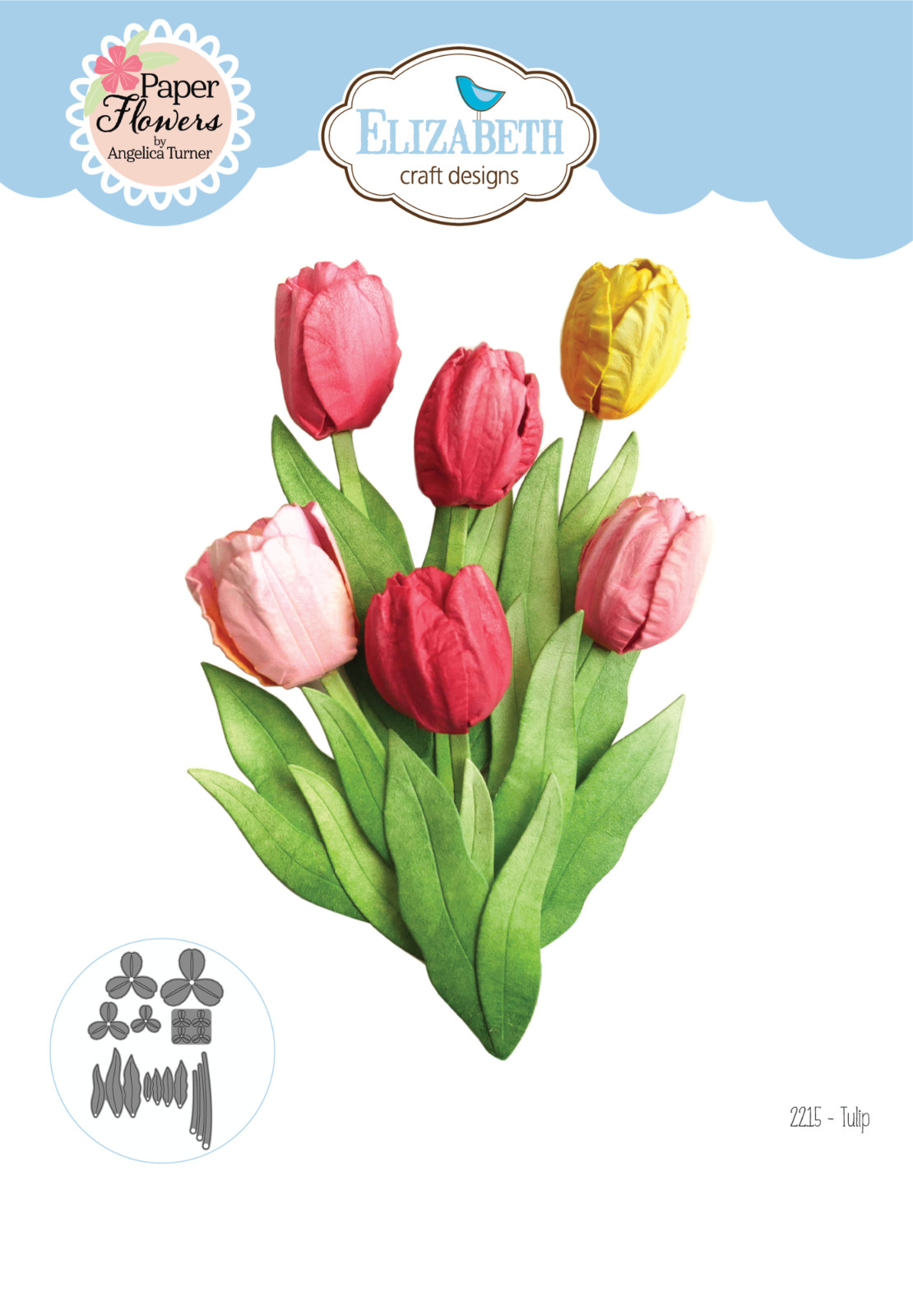 Elizabeth Craft Designs Metal Cutting Dies Spring Awakening Tulip 2215