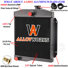 3rows All Aluminum Radiator For 1959-1971 Jeep Cj3 Cj5 Cj6 Mt 1955 Willys 3rows All Aluminum Radiator For 1959-1971 Jeep Cj3 Cj5 Cj6 Mt 1955 Willys