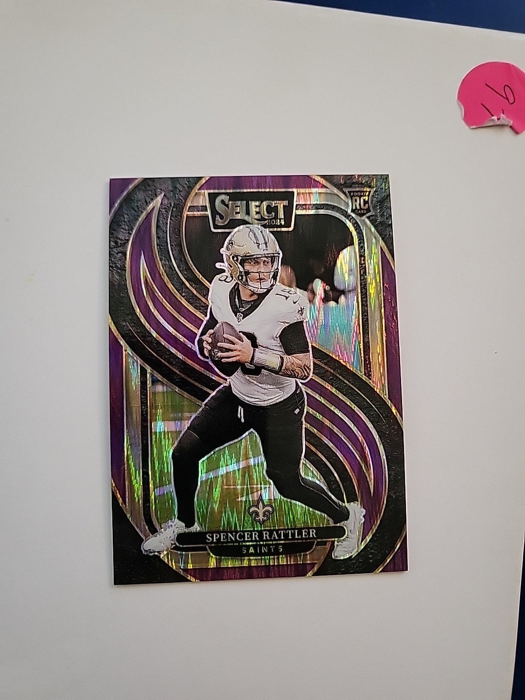 2024 Panini Select - Premier Level Spencer Rattler #130 Purple Shock /360 (RC)