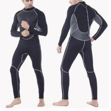 Mens 3mm Shorty Wetsuit Womens, Full Body Diving Suit Front Zip Wetsuit Large