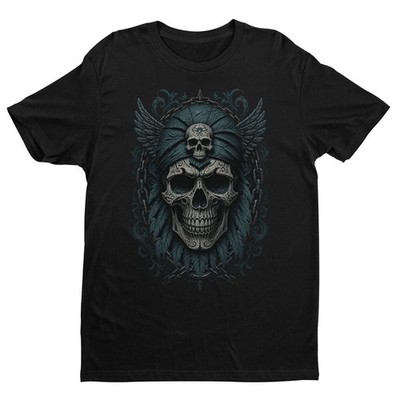 Dark Fantasy Skull Unisex T-shirt | Gothic Skull Lover Gifts for Men