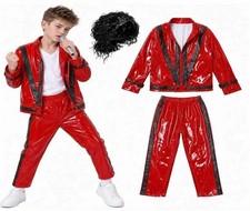 Kids Michael Jackson Cosplay Boys Thriller Costume Book Week Performance Outfit