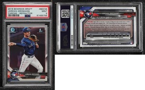 2018 Bowman Draft Chrome Refractor Jordan Groshans #BDC-56 PSA 9 MINT
