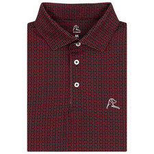 Rhoback Mens Ohio State Block O Polo Collegiate Golf Shirt Performance Stretch
