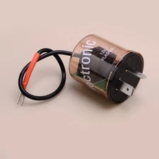 1x 2 Pin 12V Electronic LED Turn Signal Flasher Blinker Relay with Ground Wire