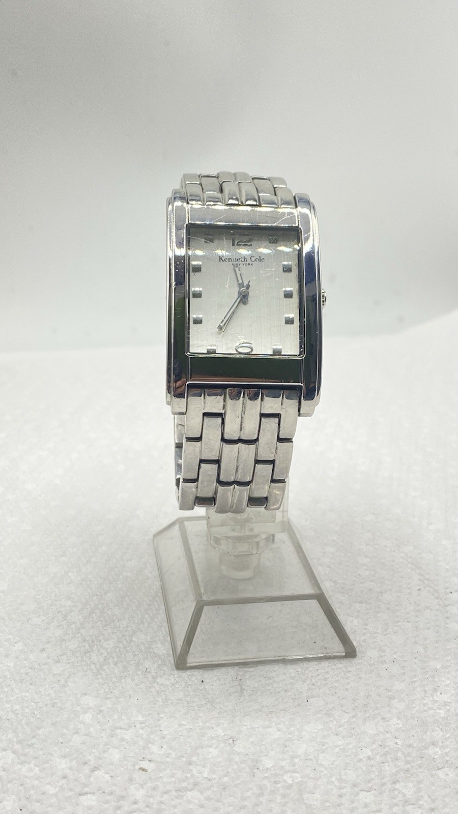 Kenneth Cole KC3509 Rectangular Silver White Dial… - image 11
