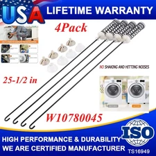 4Pcs For Whirlpool Maytag W10780045 Washer Suspension Rod Spring Kit 25-1/2 inch