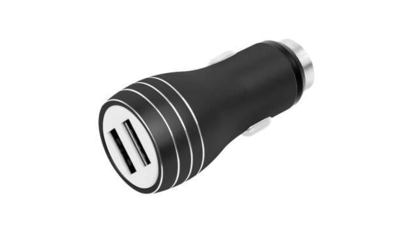 adowarka samochodowa z motkiem 2xUSB 24A czarna LB0057 LIBOX 4090₽