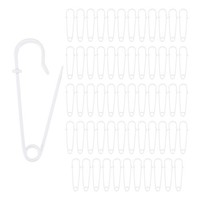 "60 Stk. 2,5\" Sicherheitsnadeln FüR Mode/Kleidung/Diy [Weiß]"