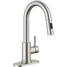 Bar Sink Faucet Stainless Steel Kitchen Faucet With Pull Down Sprayer Modern Sin