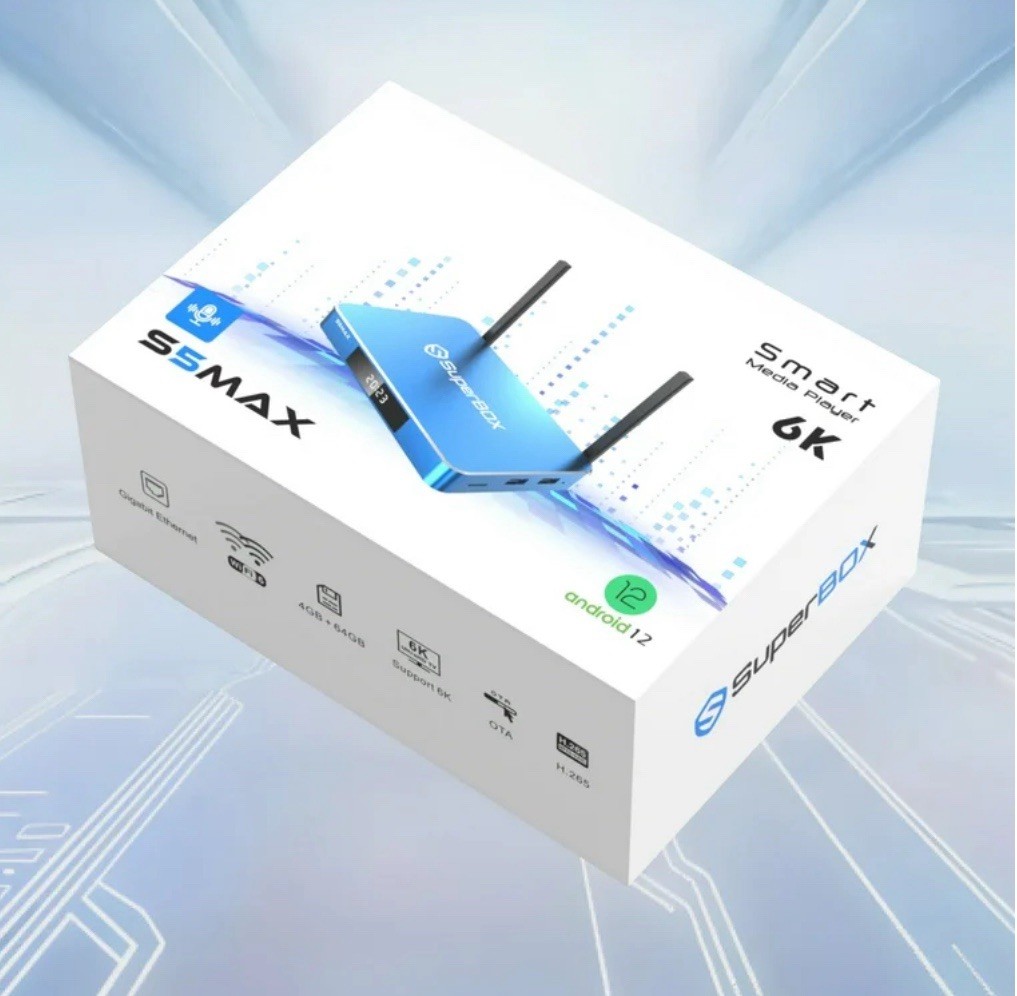 SuperBox S5 Max 6K Android 12 Smart Media Player | eBay