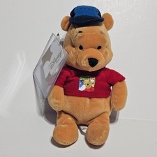 Disney Store London Pooh bean bag plush Rare Vintage UK version