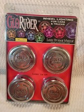 GLORYDER WHEEL LIGHTING FOR CAR TRUCKS LIGHTS WHEELS Rims Yellow Glo Ryder 4pk.