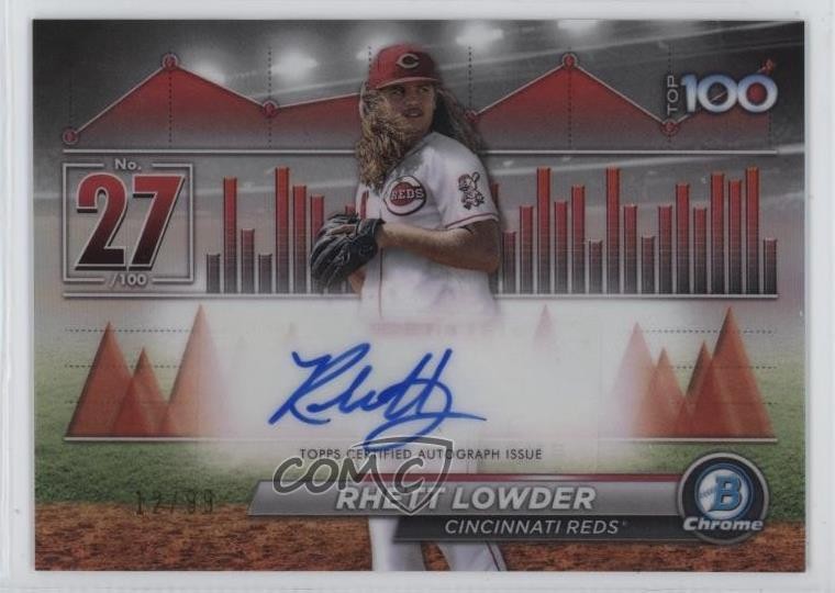 2024 Bowman Bowman Scouts Top 100 Auto 12/99 Rhett Lowder #BTPA-27 Auto 1u6