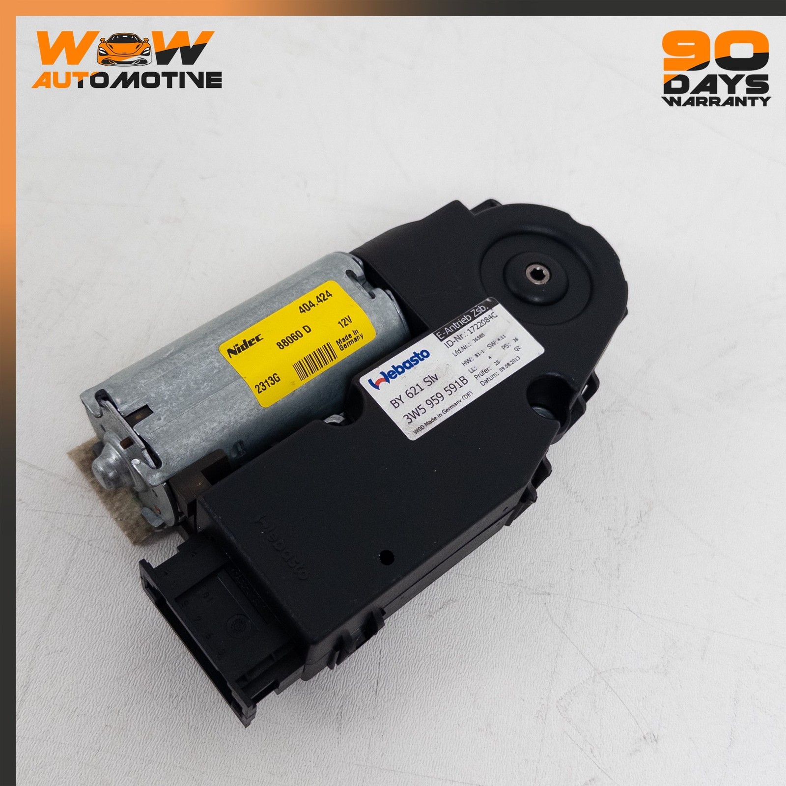 06-19 BENTLEY FLYING SPUR REAR RIGHT SUNROOF SLIDING MOON ROOF MOTOR OEM