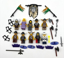 Lego lot of 10 Vikings Knights Kingdom minifig weapons castle Fantasy