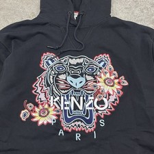 Las mejores ofertas en KENZO sudaderas de tamaño regular Negro