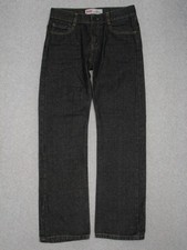 OE07405 2012  LEVI'S  514 SLIM STRAIGHT JEANS YOUTH sz18R msr 29"x30" BLACK