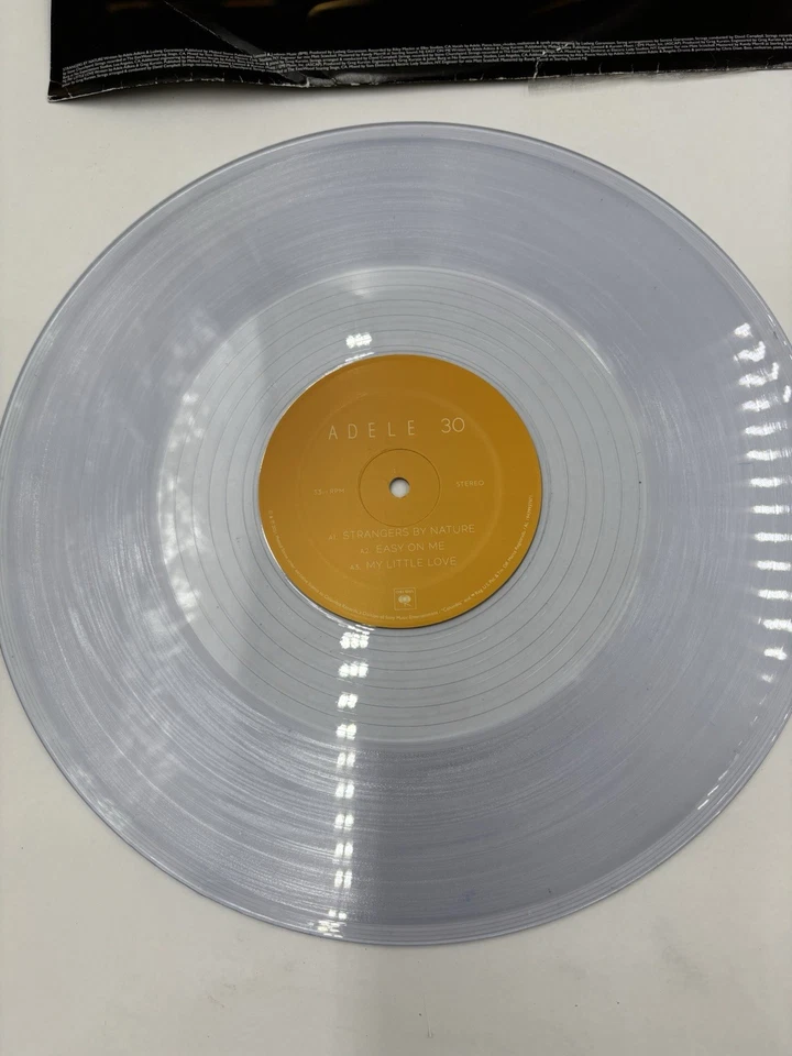 Adele 2 LP Record Set 2 12" No Cover Sleeves Damaged Record Good Condition - Image 2 of 4