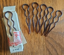 Vintage Her Majesty Hair Pins Set of 6 Retro Hair Accessories