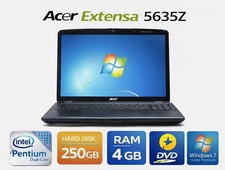 Acer Extensa 5635Z  Pentium Dual Core T4500 2.30GHz Ram 4Gb Windows 7 Home Prem