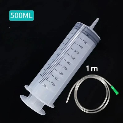 500mL Syringe Large Capacity With Multifunction 100cm Hose Pump Measuring