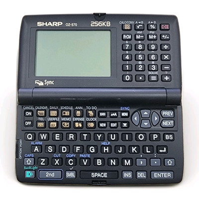 Sharp Wizard OZ-570 Pocket Organizer Phone Book Calculator Date Schedule Tested 