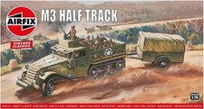 Airfix A02318V 1/76 Vintage Classic: M3 Half Track and Ton Trailer