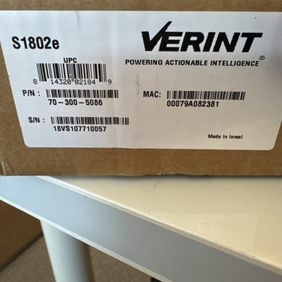VERINT S1802e NETWORK VIDEO ENCODER, TRIPLE-STREAM H.264 VIDEO COMPRESSION+2INPU