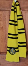 Wizarding World of Harry Potter Scarf Hufflepuff Yellow Knit Hogwart's House