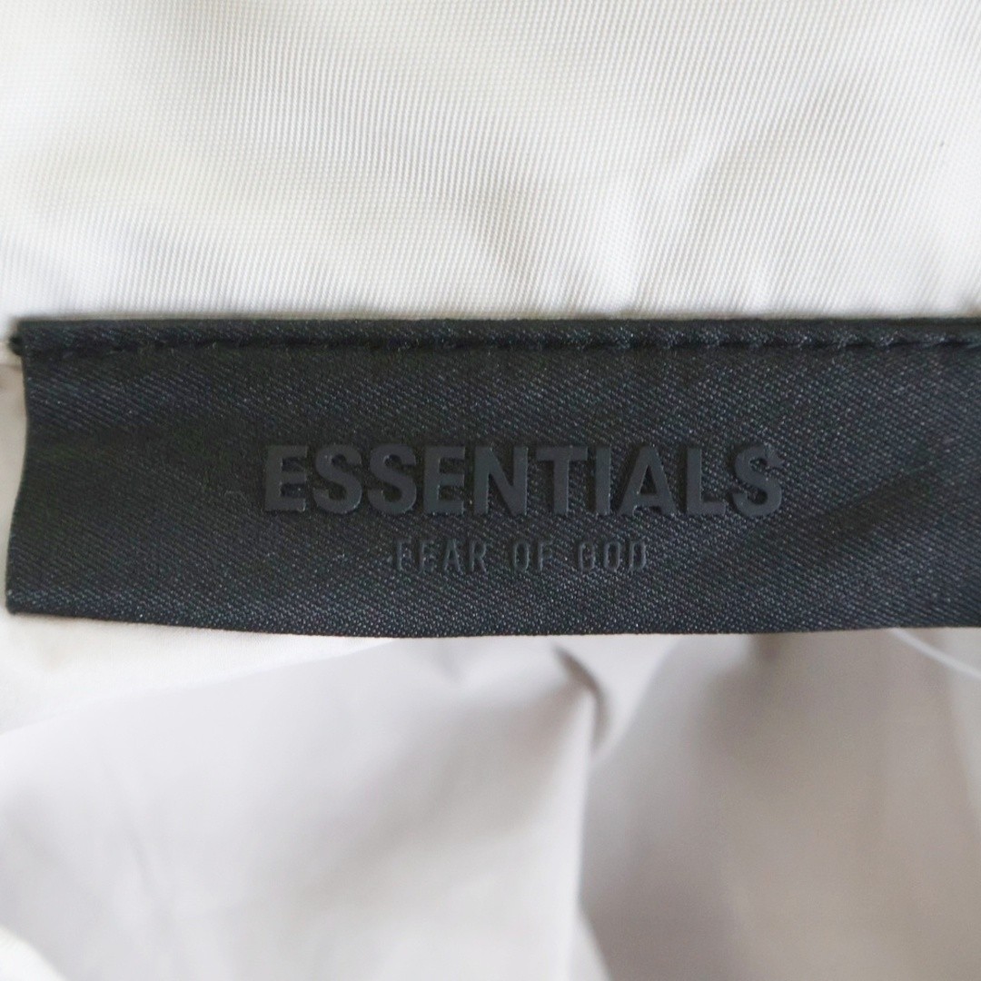 Fear of God Essentials NYLON Coach Jacket Back Rubber Logo Gray Used a98a745280b thumbnail 7