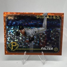 Topps Update Orange Crackle Foilboard Bailey Falter #US209 Pirates /299