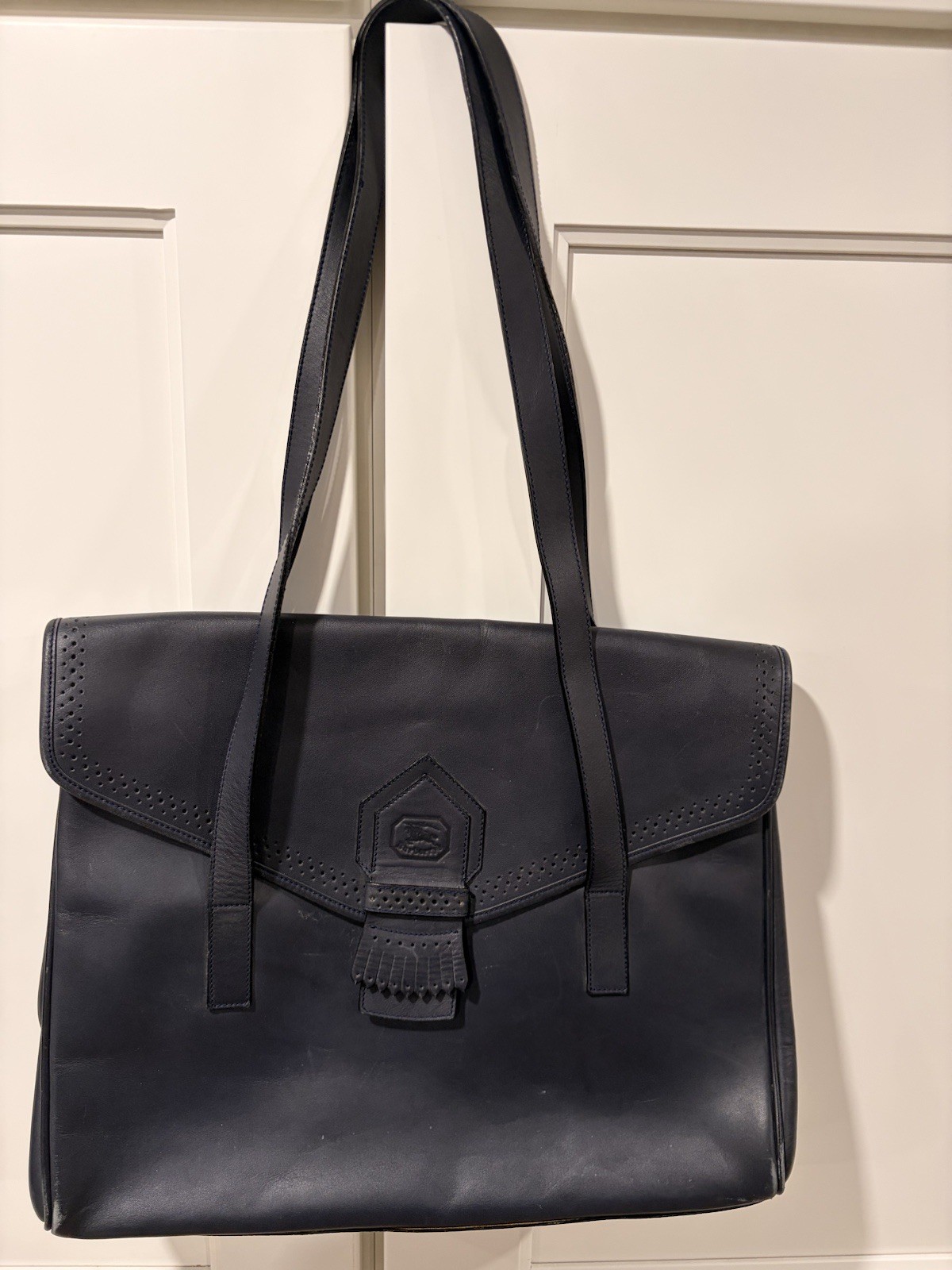 Vintage Burberrys Luxury Leather Shoulder Bag