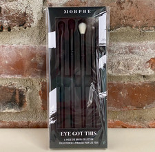 Morphe  Eye Got This  4-Piece Eye Brush Collection Oval-Crease-Blender-Liner NEW