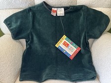 McKids Vintage McDonalds Girls Emerald Green Velour Shirt W/ TAG 4T