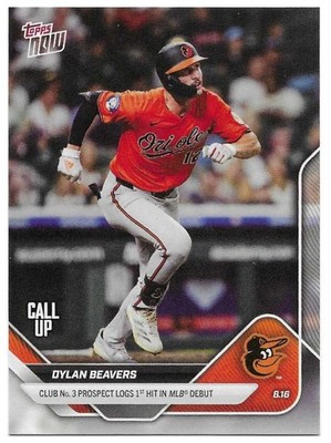 Dylan Beavers Call-Up Debut 2025 MLB Topps NOW #564 SP /1403 Orioles