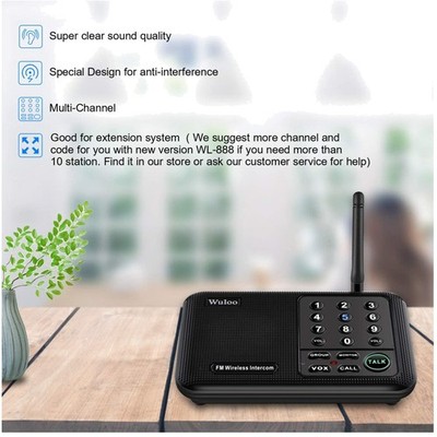 Clear Sound Quality Wireless Intercom System