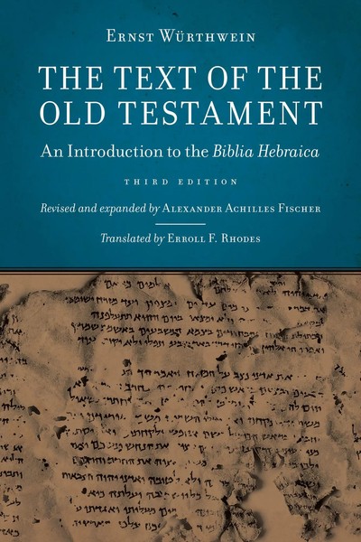 The Text Of The Old Testament An Introduction To The Biblia Hebraica Taschenbuch-image