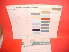 1959 Lincoln Continental Mark Iv Convertible Capri Premiere Paint Chips Dupont 1959 Lincoln Continental Mark Iv Convertible Capri Premiere Paint Chips Dupont