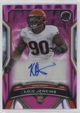 2024 Topps Resurgence Pink Power Surge Refractor /10 Kris Jenkins Auto 3hd